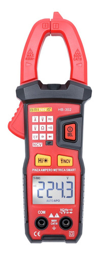 Pinza Amperométrica Smart Brinna Hb-302 Capacimetro Ncv Eupr