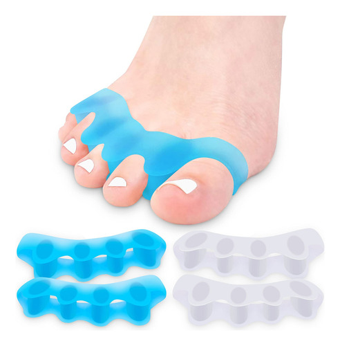 . Separadores De Dedos De Gel, 2 Pares Espaciador De Dedos