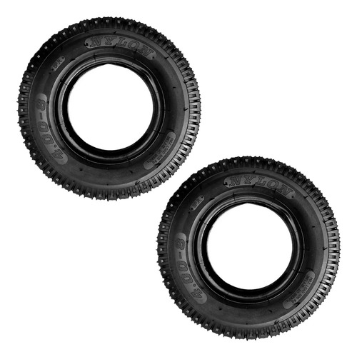 2 Pneus De Carretinha De Motocultivador Aro 8 2pn