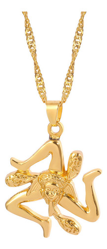 C Creative Quirky 3 Legged Cara Humana Arte Abstracto Collar