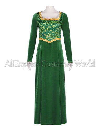 Vestido Verde De Anime Vestido De Princesa Shrek Fiona Para