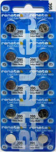 Pila Batería Renata 395 (sr927sw) 1.55v Original Pack X 10