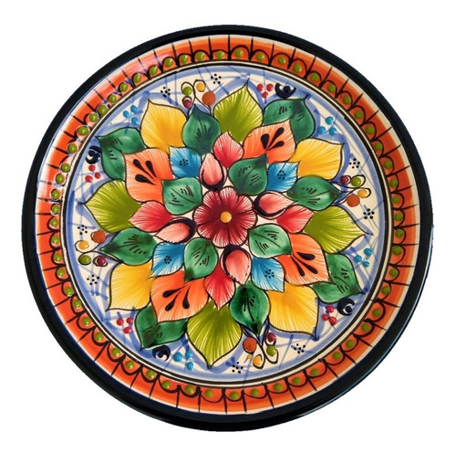 Plato De 25 Cm De Talavera Orinal 8 Pz Envío Gratis Premium.