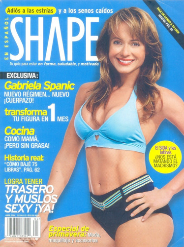 Revista Shape En Español Edición De Abril De 2004