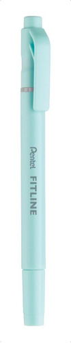 Resaltadores Doble Punta Pentel Fitline Slw11p Pastel 10 Pza Color Azul Cielo