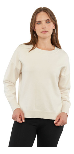 Sweater Mujer Crew Neck 2 Crudo Corona