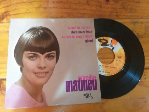 Mireille Mathieu Quand Tu En Iras Vinilo Simple 7 Ep Francia