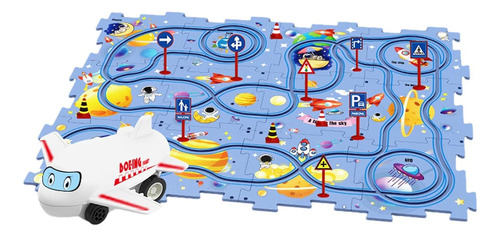 Children Educational Puzzle Track Car Play Set, Puzzle Track