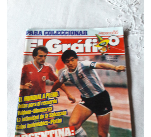 El Gráfico Nº 3479 10/6/1986 Maradona Sandkov Valdano 