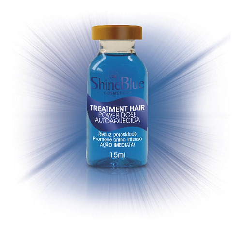 Imagem 2 de 2 de Ampola Shine Blue Power Dose Auto Aquecida 15ml