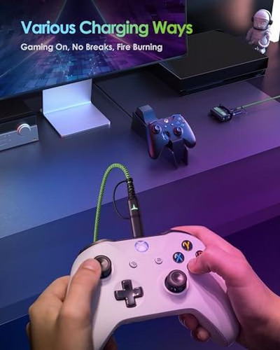 Paquete De Baterías Recargables Para Controlador Xbox, Carga
