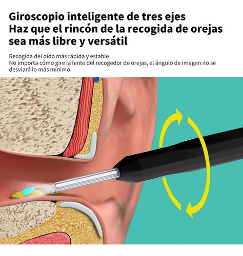 Limpiador Oidos Cámara Quita Cerilla Inteligente Endoscopio