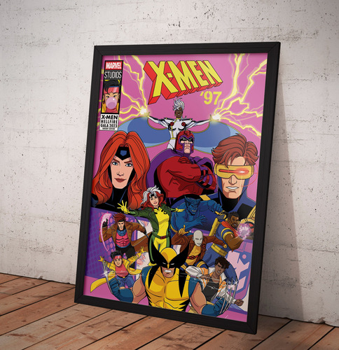 Cuadros Decorativos Xmen 97 C Vidrio 34x45cm Imprimetuposter