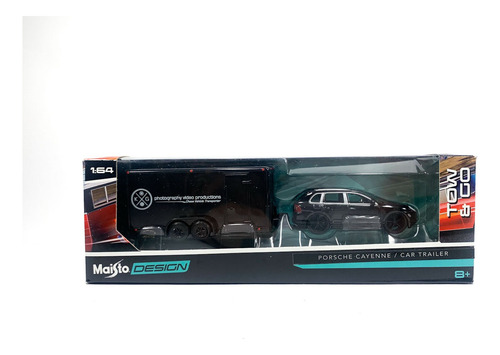 Porsche Cayenne Trailer Escala 1:64 1/64 Maisto Coleccion