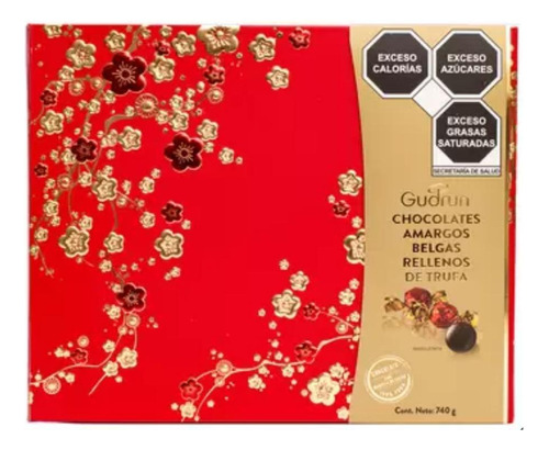 Chocolates Amargos Rellenos De Trufa Gudrun Red Box Deluxe