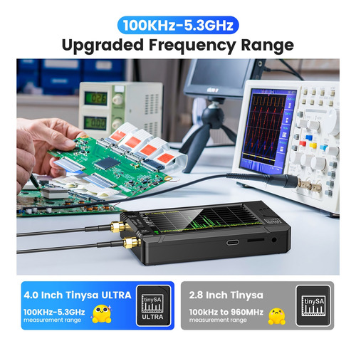 Analizador De Espectro Pantalla De 100 Khz A 5,3 Ghz