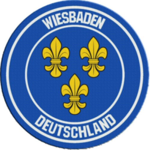 Parche Escudo Circular Alemania Wiesbaden