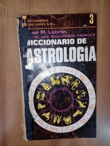 Libro Diccionario De Astrología José María Lebrón