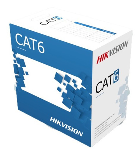 Rollo Cat 6 Para Cctv Hikvision 305m 100% Cobre Red Internet