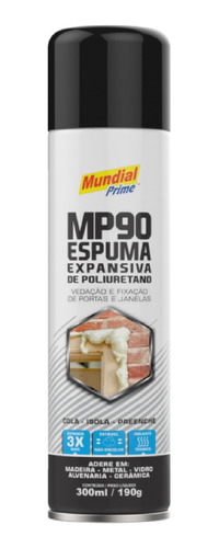  Espuma Expansiva De Pu Veda E Fixa Mp90 300ml Mundial Prime