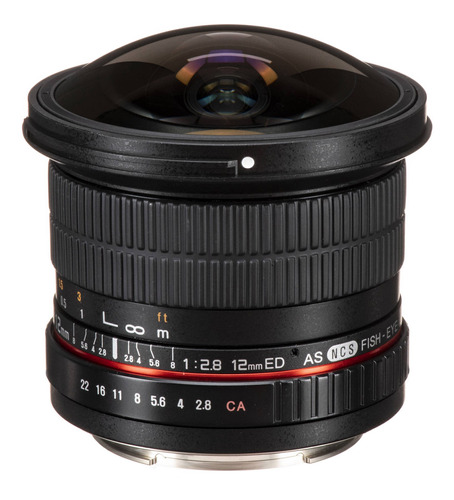 Samyang 12mm F/2.8 Ed As Ncs Fisheye Lente Para Canon Ef Mou