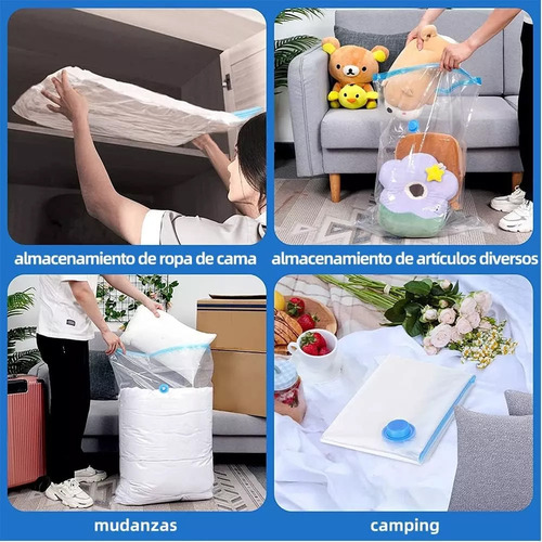 Bolsas Al Vacio Bolsas Para Comprimir Ropa Con Bomba 13 Pzas