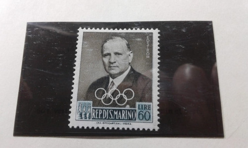 Estampilla San Marino 1959 Pre-olimpica-60 Liras Yv 464 Mint