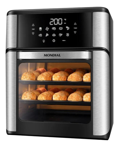 Fritadeira Air Fryer Forno Oven 12l Afo-12l-bi Mondial 220v