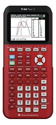 Texas Instruments Ti-84 plus Ce Radical Rojo Calculadora Gráfica