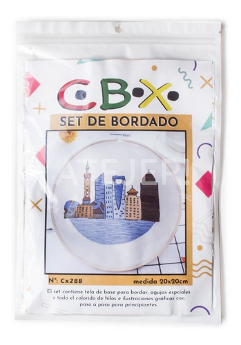 Imagen 2 de 4 de Set De Bordado Completo Marca Cbx Modelo Cx288 De 20 X 20