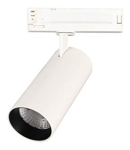 Foco Riel Trifásico Blanco 30w 4000k Luz Neutra Profesional