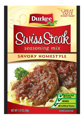 Durkee Swiss Steak Mix, 1.35 Onzas (paquete De 12)