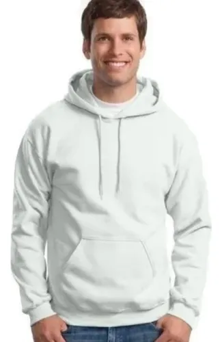 Buzo canguro blanco liso hotsell