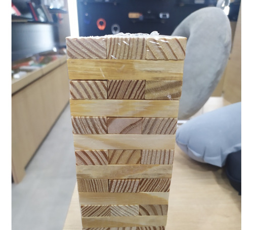 Juego De Mesa De Bloques De Madera