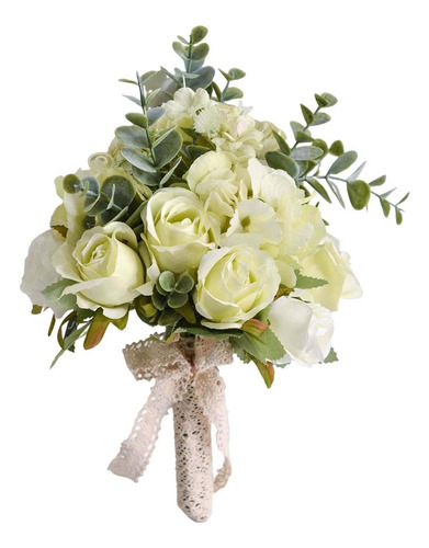 Cv Ramo De Dama De Honor Centro De Mesa Hecho A Mano Flores