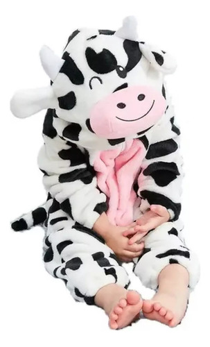 Mono De Pijama Con Estampado De Vacas Para Bebé, Disfraz De
