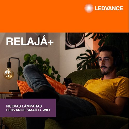 Imagen 5 de 10 de Lampara Foco Led Ledvance Smart + Wifi Rgbw Color 9w = 100w