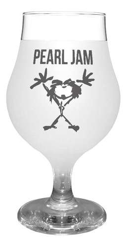 Taça Cerveja Pearl Jam Dublin Copo Jateado Chopp 400ml 