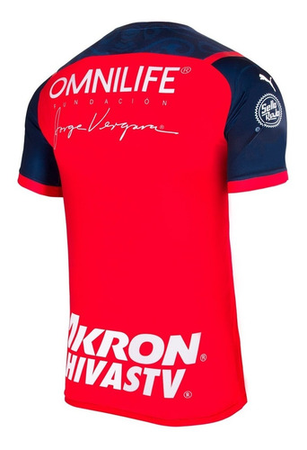 Imagen 2 de 4 de Jersey Playera Puma Chivas Del Guadalajara De Visitante 2020