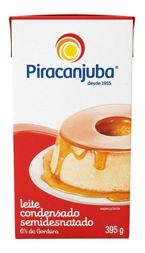 Leite Condensado Semidesnatado Piracanjuba - Caixa 395g