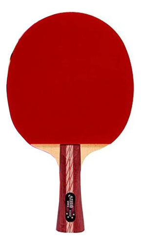 Paleta de ping pong DHS A4002 negra y roja FL (Cóncavo)