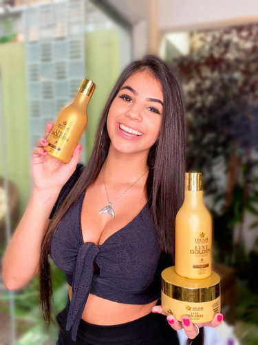 Shampoo Ouro Line Golden - Limpeza Suave E Fortalecimento