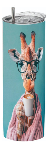 Termo Skinny Café 20 Oz - Aesthetic Animales Jirafa #13