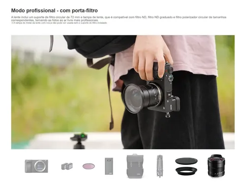 Lente Ultra Wide 10mm F2.0 Ttartisan Apsc P/ Canon Rf Preto