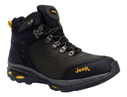 Bota Industrial Hombre Negro Suela Antiderrapante Jeep 4501 | Mercado Libre