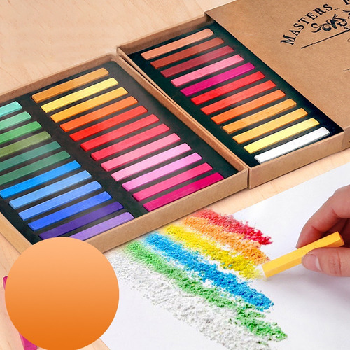 Juego De 48 Colores Pastel Cuadrados, Pastel Suave Y Seco