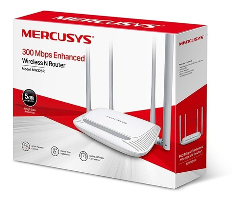 Router Wifi Mercusys Mw325r 4 Antenas X 5dbi Alcance 500mts