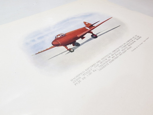 Imagen 2 de 4 de Pulqui Avión Perón Lamina Original Obs Revista Alas Ro 2026