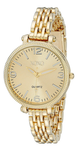 Reloj Mujer Xoxo Xo5754 Cuarzo 34mm Pulso Dorado