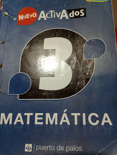Libro De Matemática Activados 3. 
